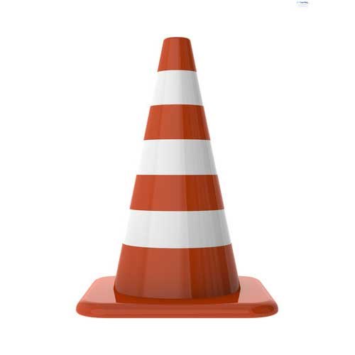 PVC Traffic Cone, Color : Red
