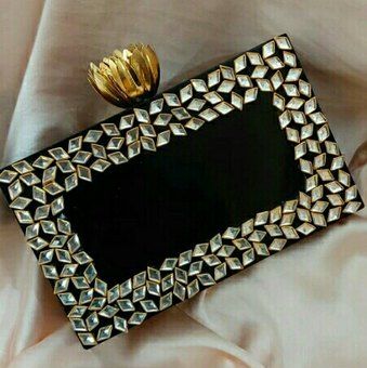 Rectangular Acrylic Box Clutch Bag, For Party, Size : 8x4 Inch