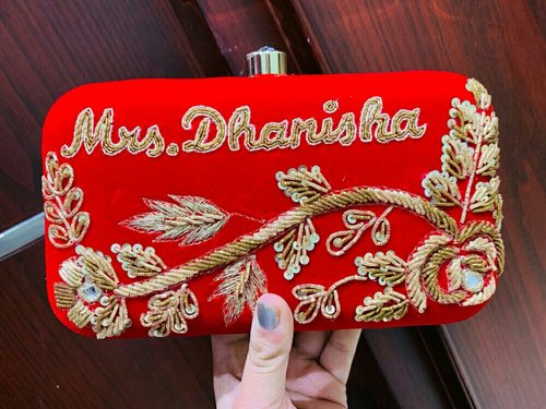 Rectangular Customized Clutch Bag, For Casual, Party, Feature : Attractive Design