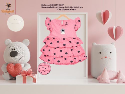 1007 Girls One Piece Dress, Packaging Type : Packet, Polythin, Poly Bag