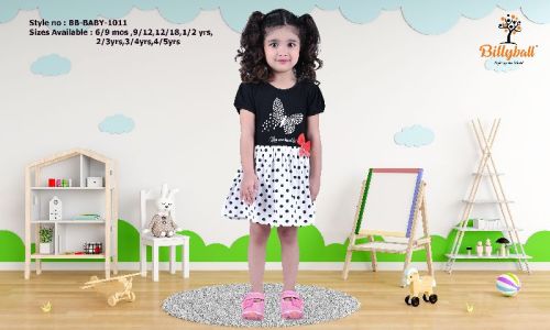 1011 Girls One Piece Dress, Packaging Type : Packet, Polythin, Poly Bag