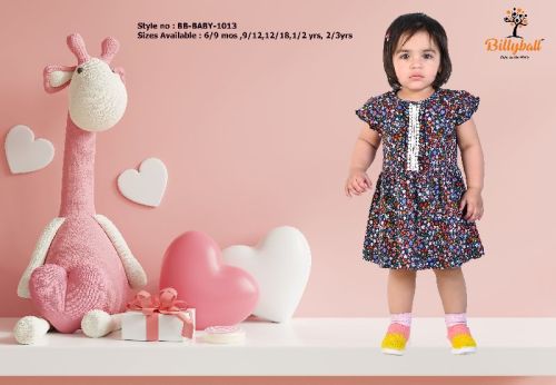 1013 Girls One Piece Dress, Packaging Type : Packet, Polythin, Poly Bag