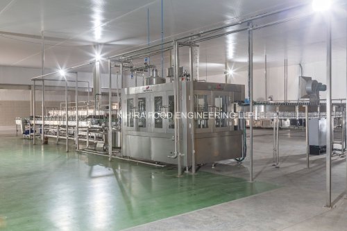 Stainless Steel Electric Hot Juice Filling Line, Capacity : >4000 Pouch Per Hour