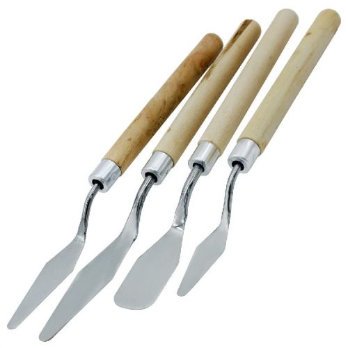 Steel Palette Knives, Color : Brown