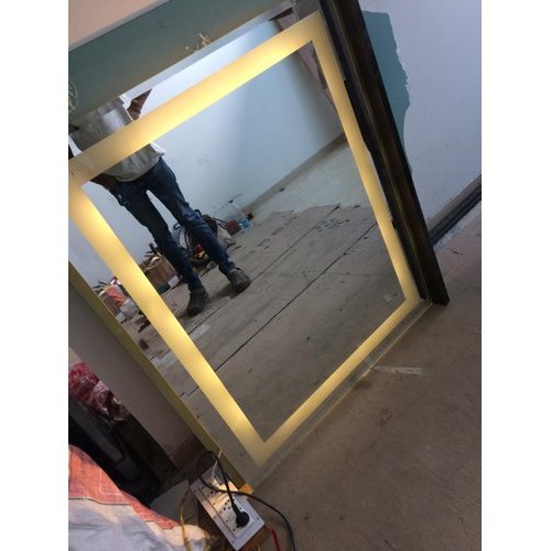 Plain Rectangular Glass Mirror, Size : 2x2.5 Feet