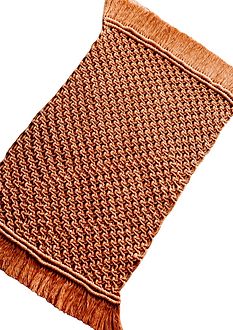Home Decor Natural Cotton Designer Macrame Mat, Shape : Rectangular