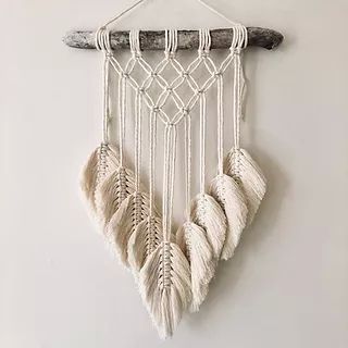 Home Decor Natural Cotton Handmade Macrame Wall Hanging, Size (Inches) : 36