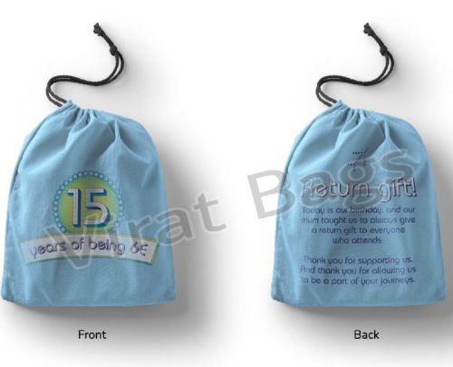 Virat Polyester Digital Print Drawstring Bag, Size : Multisize