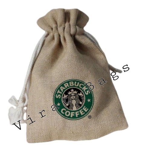 Jute Pouch, For Promotion, Gift, Packaging Grocery, Technics : Machine Made