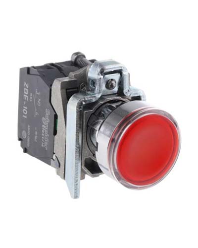 Plastic Schneider Push Button Switches, For Elevator, EOT Crane, Color : Red