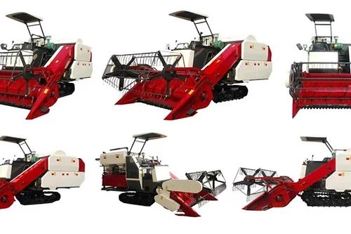 Fuel Manual Track Combine Harvester, For Agriculture Use