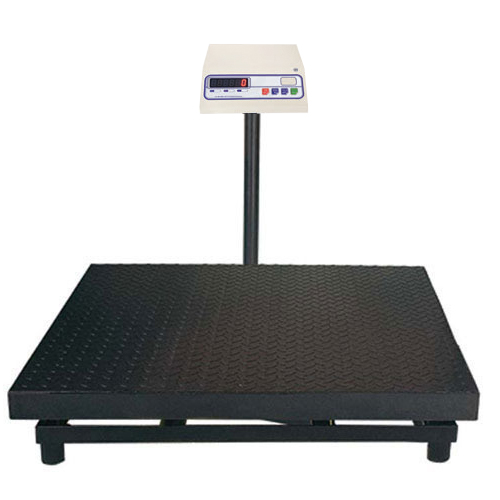 Platform Scale (single Load Cell) Pipe Frame Pan Size 750 X 750 Mm