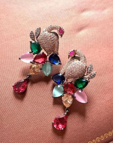 Aluminium Ad Peacock Earring, Style : Antique, Common