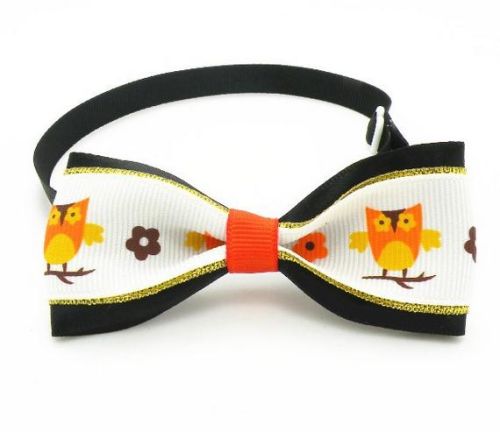 Polyester Wool Stripe Chiffon Printed Bow Tie, Size : Standard, Custom
