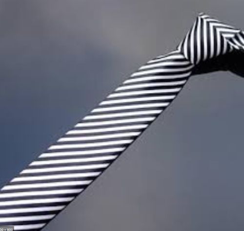 Cotton Printed Stripe Tie, Size : L, M, 58 - 60 Inches