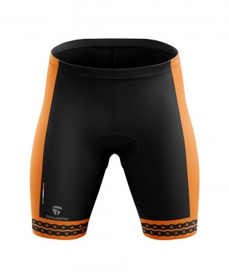 Triumph Printed Polyester Orange Men's Cycling Shorts, Gender : Male