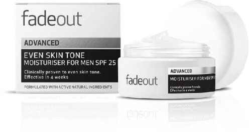 FADEOUT ADVANCED EVEN SKIN TONE MOISTURISER FOR MEN SPF25 50ML