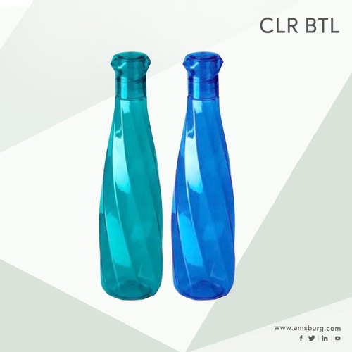 AMSBURG Plastic Clear Water Bottle, Capacity : 500 Ml Each