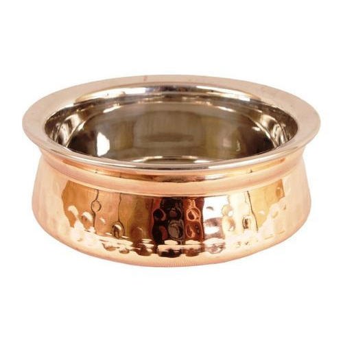 Polished Brass Serving Handi, Feature : Light Weight