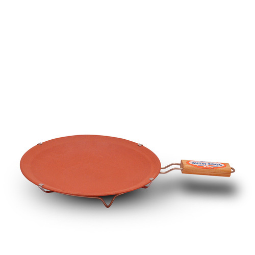 Clay Tawa With Handle, Color : Brown