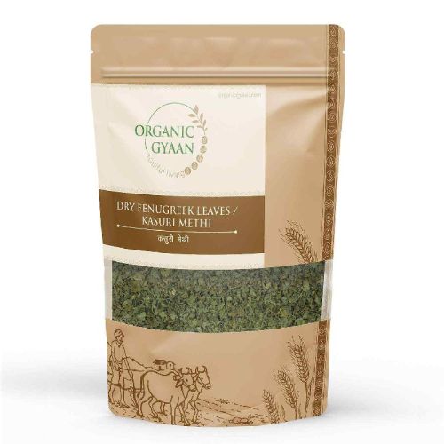 Organic Gyaan Dried Fenugreek Leaves, Color : Green