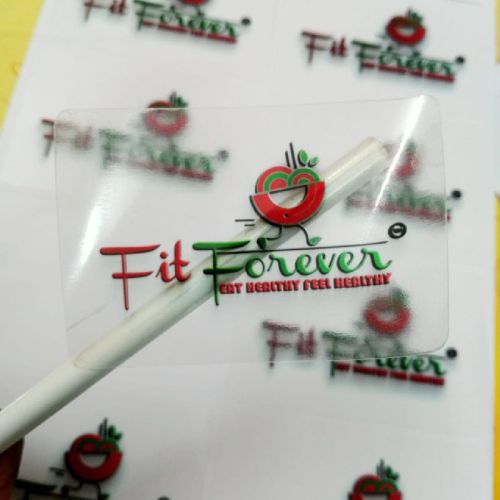 Printed Transparent Stickers, Technics : Machine Made
