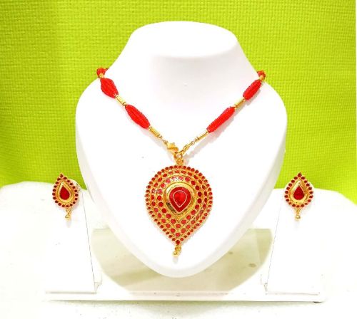 Assamese Traditional Jewellery Dugdugi Set/asomiya gohona576-78, Gender : Ladies /girls