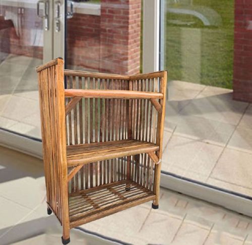Cane Rack Display Unit For Shoes/books, Color : Brown