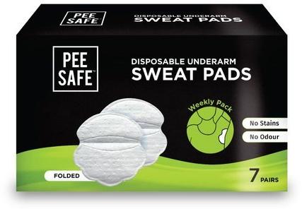 Pee Safe Underarm Sweat Pads, Size : 125x120 Mm