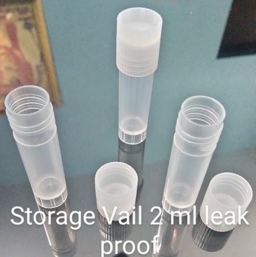 Plastic Storage Vial, Color : Transparent