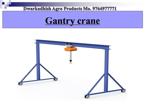 Semi-Automatic Portable Gantry Crane, Color : Orange