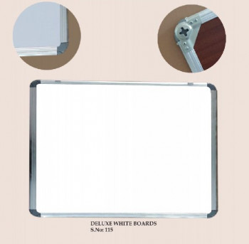 Rectangular Deluxe White Board, For School, Size : 20x50inch, 22x55inch, 24x60inch