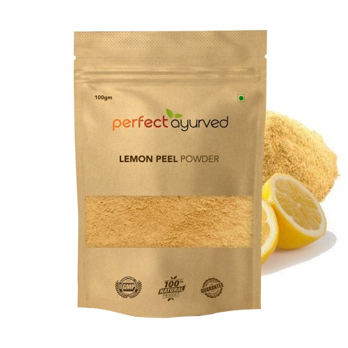 Perfect Ayurved Lemon Peel Powder, For Cosmetic, Packaging Size : 100gm