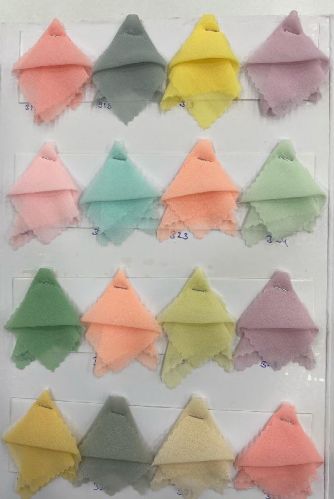 Fox Georgette Silk Fabric, For Garments, Style : Plain