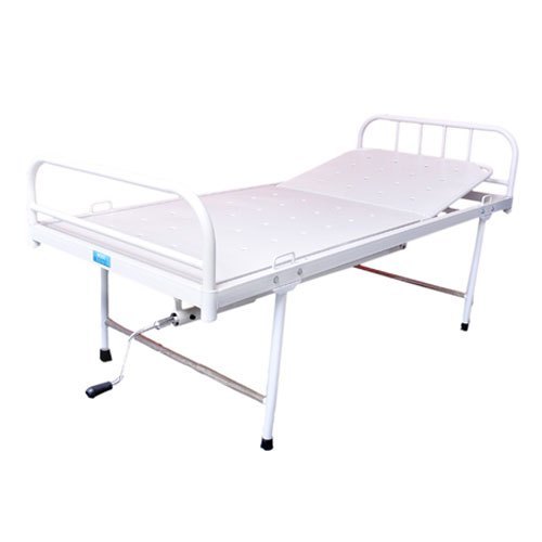 Rectangular Polished Iron General Semi Fowler Bed, For Hospital, Size : 1900mm X 900mm X 600 Mm