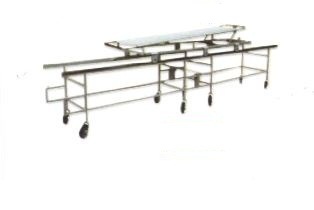 ACME Iron Manual Patient Transfer Trolley System, Color : Grey