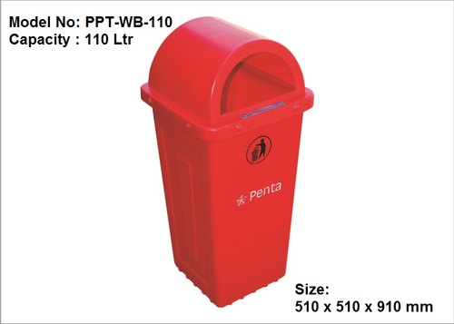 Penta Plastic Garden Dustbins, Size : 510 X 510 X 910 Mm