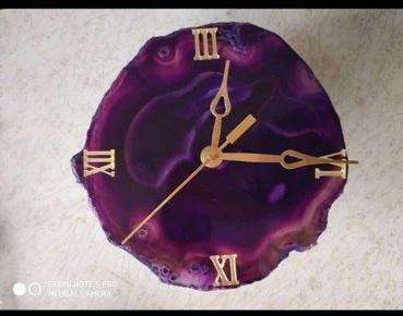 Agate Slice Watch, Color : White