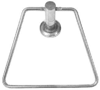 Stainless Steel Square Towel Ring, For Bathroom Fittings, Color : Silver