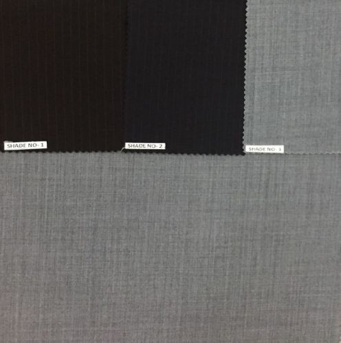 Poly Wool Suitings Fabrics, Width : 58'