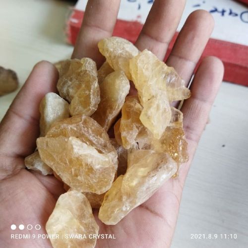 Round Non Polished Citrine Stone, For Gifts, Jewelry, Gender : Men, Unisex, Women