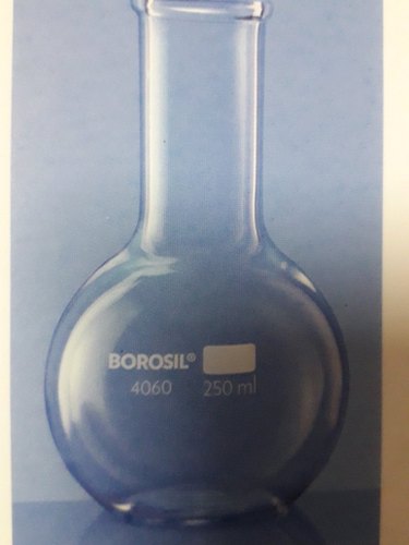 Glass Flat Bottom Flask, Packaging Type : Box