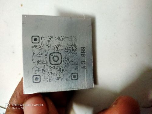 Color Coated Aluminum QR Code Lables, Certification : ISO 9001:2008