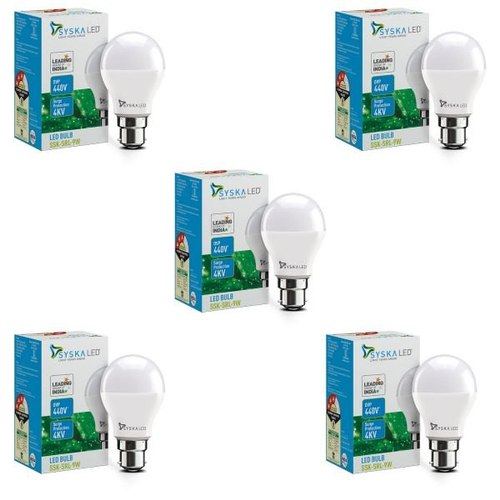 Syska Chrome LED Bulb, Lighting Color : Warm White