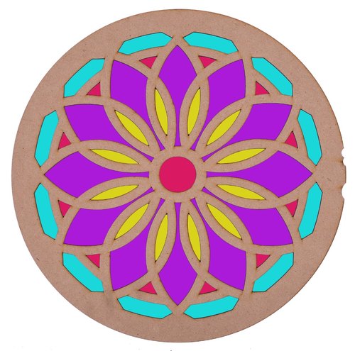 MDF Rangoli Stencil, Size : 12, 4, 8, 16 Inch