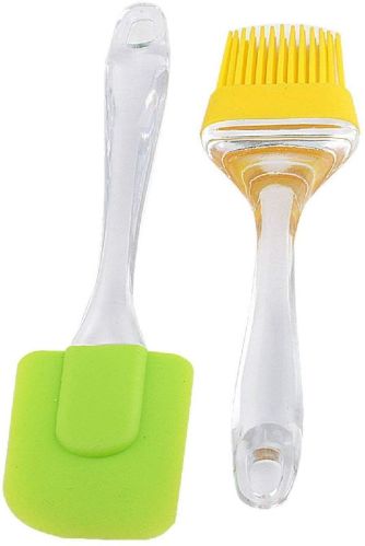 SILICON OIL BRUSH & SPATULA BRUSH SET (9.5INCH)