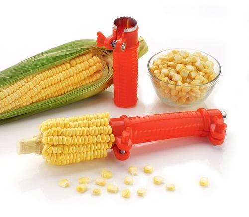 Plastic SS Corn Cutter, Color : Red