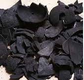 Natural Sun Dried Coconut Shell Charcoal, Grade : Pure Charccoal