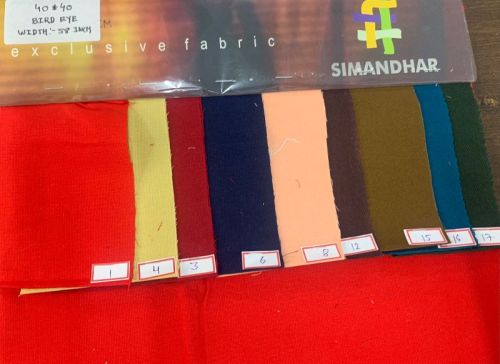 Simandhar Bird Eye Shirting Fabric, For Garments, Pattern : Plain