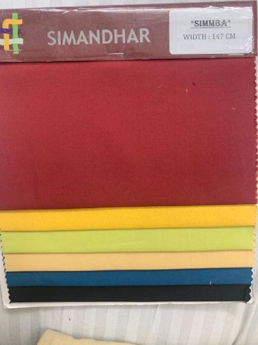 Simandhar Simba Shirting Fabric, For Garments, Pattern : Plain